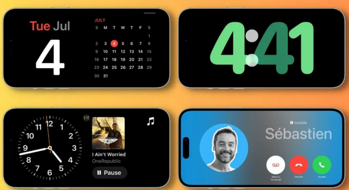 武安苹果手机维修分享iOS17横屏充电待机显示有什么好处 