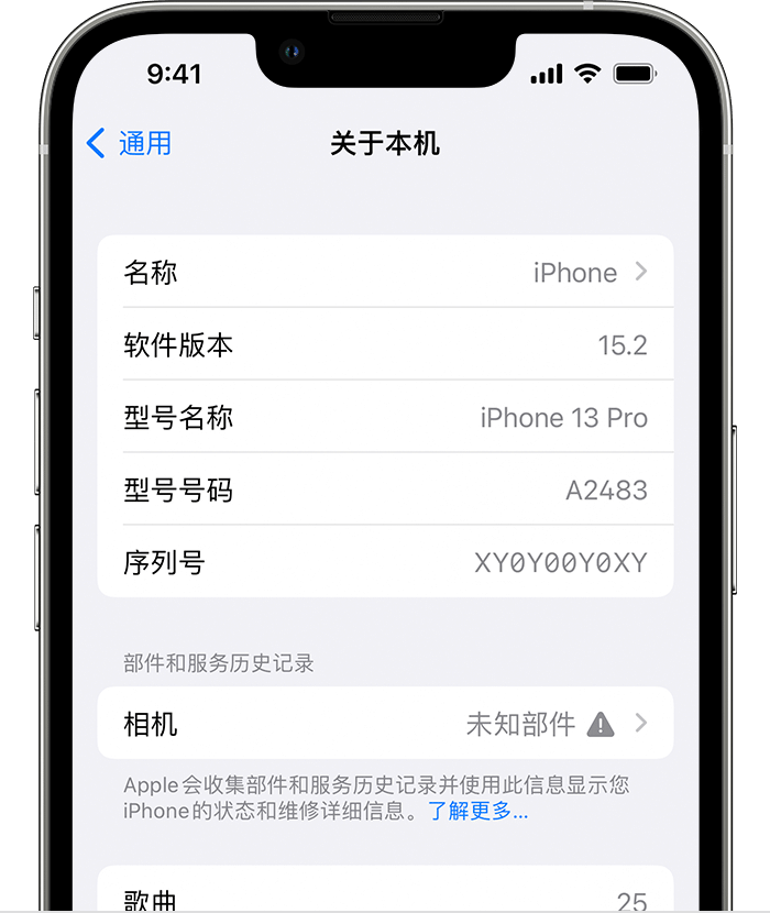 武安苹果维修分享iPhone 出现提示相机“未知部件”是什么原因？ 